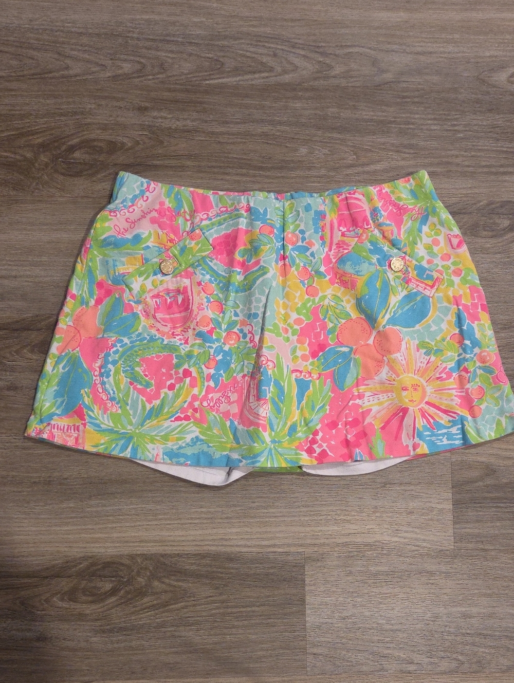 Lilly Pulitzer Sunshine State Of Mind Skort Size Large